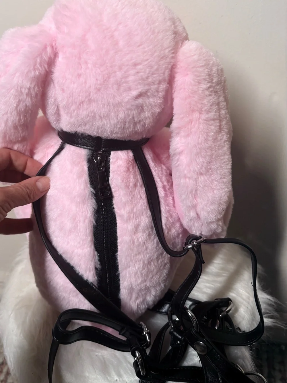 {NEW} WidowxDolls Kill Pink Plush Bunny Backpack